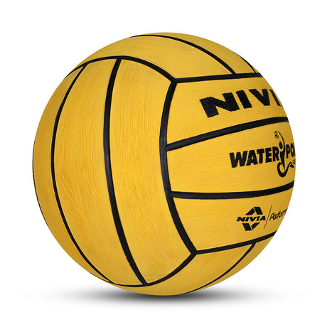 NIVIA WATER POLO, Match Ball, 18 Panels, Durable Rubber Cover Molded with Smooth Surface Matt, Butyl Bladder, Match Ball Standard, Made for Tournaments , to Play on All Kind of Indoor & Outdoor Surfaces