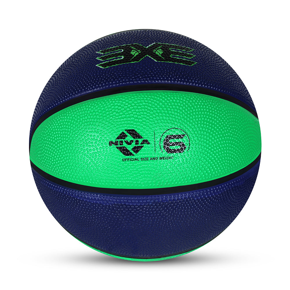 NIVIA 3X3, Match Ball, 8 Panels, Soft Touch Rubber Cover Molded with Pebbled Texture , Butyl ThreadwoundedBladder, As per BFI Standard , Made for Tournaments , to Play on All Indoor & Outdoor Surfaces