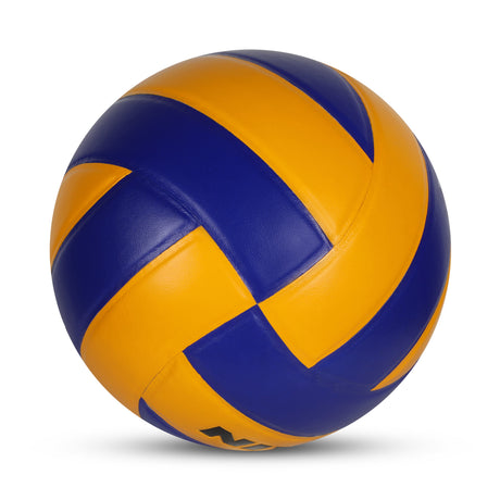 NIVIA SPOTVOLLEY, 12 Panels, Genuine Leather Pasted, Butyl Threadwounded Bladder, As Per VFI Standard , Made for Championships , to Play on All Kind of Indoor & Outdoor Surfaces