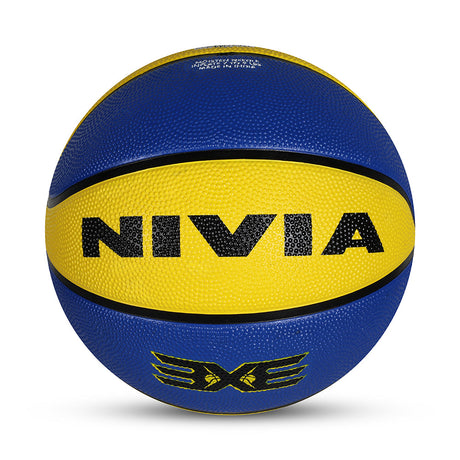 NIVIA 3X3, Match Ball, 8 Panels, Soft Touch Rubber Cover Molded with Pebbled Texture , Butyl ThreadwoundedBladder, As per BFI Standard , Made for Tournaments , to Play on All Indoor & Outdoor Surfaces