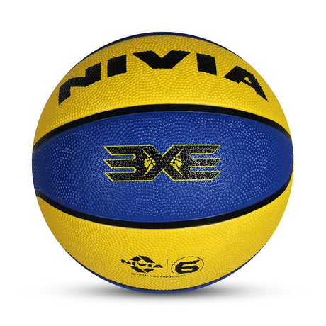 NIVIA 3X3, Match Ball, 8 Panels, Soft Touch Rubber Cover Molded with Pebbled Texture , Butyl ThreadwoundedBladder, As per BFI Standard , Made for Tournaments , to Play on All Indoor & Outdoor Surfaces