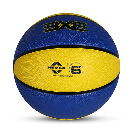 NIVIA 3X3, Match Ball, 8 Panels, Soft Touch Rubber Cover Molded with Pebbled Texture , Butyl ThreadwoundedBladder, As per BFI Standard , Made for Tournaments , to Play on All Indoor & Outdoor Surfaces
