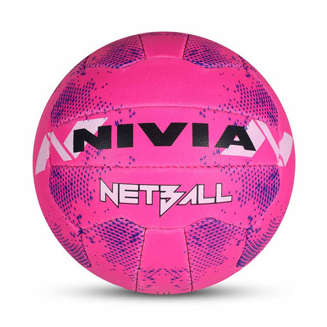 NIVIA NET BALL BLUE, Match Ball, 18 Panels, Durable Rubber Cover Hand-Stitched with Smooth Surface Matt, Latex Bladder, Match Ball Standard, Made for Tournaments , to Play on All Kind of Indoor & Outdoor Surfaces