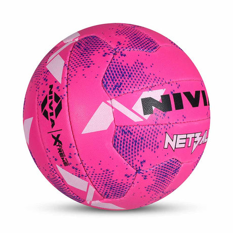 NIVIA NET BALL BLUE, Match Ball, 18 Panels, Durable Rubber Cover Hand-Stitched with Smooth Surface Matt, Latex Bladder, Match Ball Standard, Made for Tournaments , to Play on All Kind of Indoor & Outdoor Surfaces