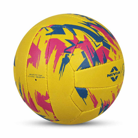 NIVIA THROW BALL MEN, Match Ball, 18 Panels, Durable Rubber Cover Hand-Stitched with Rubberized / Grippy Coating, Latex Bladder, Match Ball Standard, Made for Tournaments , to Play on All Kind of Indoor & Outdoor Surfaces