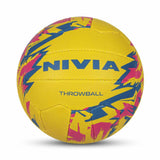 NIVIA THROW BALL MEN, Match Ball, 18 Panels, Durable Rubber Cover Hand-Stitched with Rubberized / Grippy Coating, Latex Bladder, Match Ball Standard, Made for Tournaments , to Play on All Kind of Indoor & Outdoor Surfaces