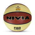 NIVIA LEGACY , Match Ball, 8 Panels, PU Leather Cover Laminated  with Pebbled Texture , Butyl ThreadwoundedBladder, FIBA Level 1 , Made for Pro-Leagues , to Play on Indoor Surfaces