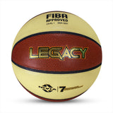 NIVIA LEGACY , Match Ball, 8 Panels, PU Leather Cover Laminated  with Pebbled Texture , Butyl ThreadwoundedBladder, FIBA Level 1 , Made for Pro-Leagues , to Play on Indoor Surfaces