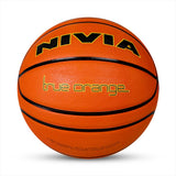 NIVIA TRUE ORANGE, Training Ball, 14 Panels, Durable Rubber Cover Molded with Pebbled Texture , Butyl ThreadwoundedBladder, Training Ball Standard, Made for Training Sessions , to Play on All Indoor & Outdoor Surfaces