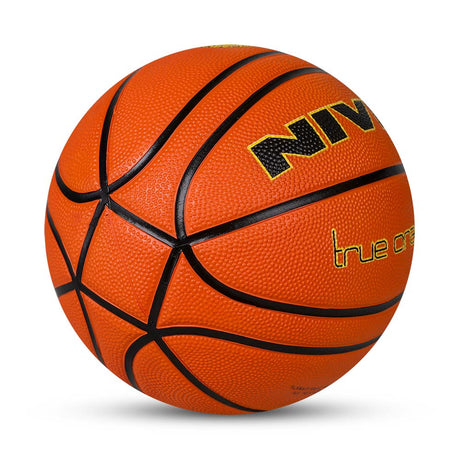 NIVIA TRUE ORANGE, Training Ball, 14 Panels, Durable Rubber Cover Molded with Pebbled Texture , Butyl ThreadwoundedBladder, Training Ball Standard, Made for Training Sessions , to Play on All Indoor & Outdoor Surfaces