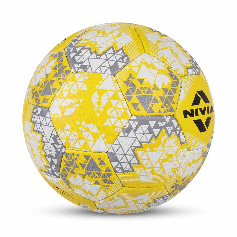 NIVIA KORF BALL, Match Ball, 32 Panels, Durable Rubber Cover Hand-Stitched with Smooth Surface Matt, Latex Bladder, Match Ball Standard, Made for Tournaments , to Play on All Kind of Indoor & Outdoor Surfaces