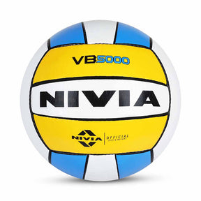 Nivia VB-5000 Volleyball,32 pannel, PU Stitched, Indoor - All Surface, Outdoor-Soft & Dry Surface, Training Ball (Multicolor) Size - 4