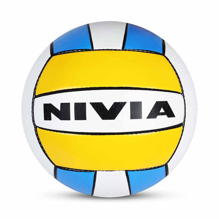 Nivia VB-5000 Volleyball,32 pannel, PU Stitched, Indoor - All Surface, Outdoor-Soft & Dry Surface, Training Ball (Multicolor) Size - 4