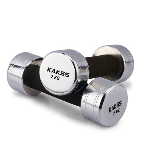 KAKSS Steel Dumbbell Set Of 2pc (Proudly Made In India) | Kakss Exporters (Kakss Fitness)