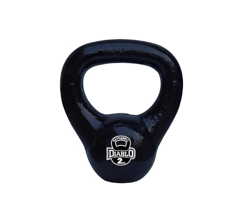 DIABLO Premium Fitness Solid Cast Iron Kettlebell Weights (2Kg,4KG,6KG,8KG,10KG,12KG) | Kibi Sports