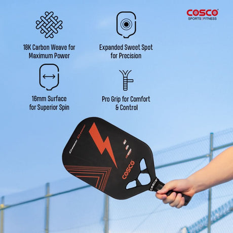 Cosco Carbon Charge Pickleball Paddle | Cosco