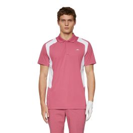 J Lindeberg Men’s Legacy Golf Polo - Rose Wine