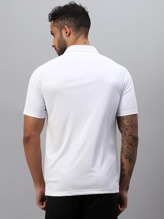 Vector X Mens Printed Polo Collar Neck Stylish Polyester T-Shirts