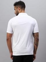 Vector X Mens Printed Polo Collar Neck Stylish Polyester T-Shirts