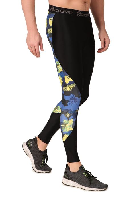 Recharge DC Polyester Compression Pant (Blue Camo)
