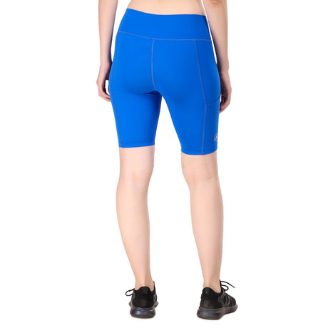 Nylon Compression Shorts For Women (Royal)