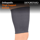 NIVIA Super Soft Thigh Support - Slip in , Thigh or Calf Compression, For Shock Absorption  Available in  S | M | L  | XL & GreyColor , Used for All kind of impact Sports