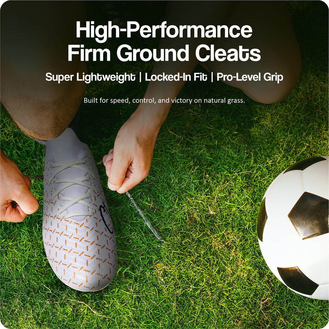 Vector X Starlight Men’s Elite Firm Ground Soccer Cleats Shoes – Primeknit Sock For Superior Grip, TPU Sole, 3D Texture TPU Fusing upper, Lightweight Football Boots