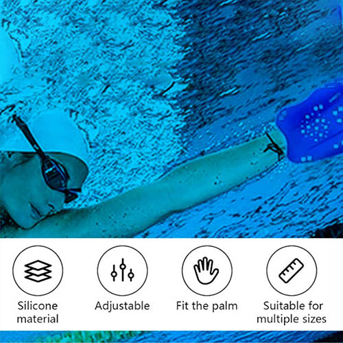 Viva Swimming HP-20 Hand Paddles with Adjustable Straps Swimming Fins|Water Sport Tools for Professional Swim Training Water Resistance Aqua Fit Gloves For Kids Boys Adults