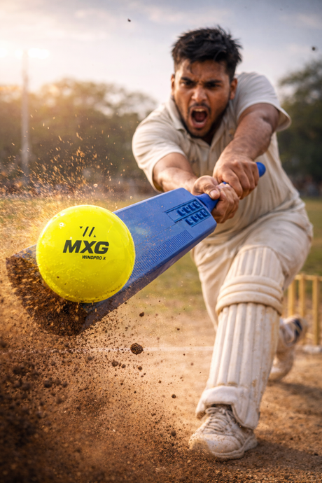 MXG WINDPRO X Wind Ball Cricket Practice Training | Street Cricket, Ground Match Play, Indoor & Outdoor Use (Multicolor) - Image 5 | KIBI SPORTS