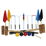 Synco Croquet Sport Gold Croquet Set 4 Player,Professional Set with Croquet Balls and acessories (38inch) for Adult, Perfect for Lawn, Backyard, Parks and Gardens for Fun and Professional Games.