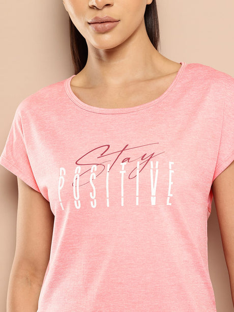 Alcis Women Yoga Tee with Back Mesh Panel