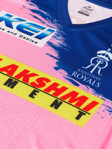 Alcis Women Pink Printed Rajasthan Royals Replica Match Day Jersey