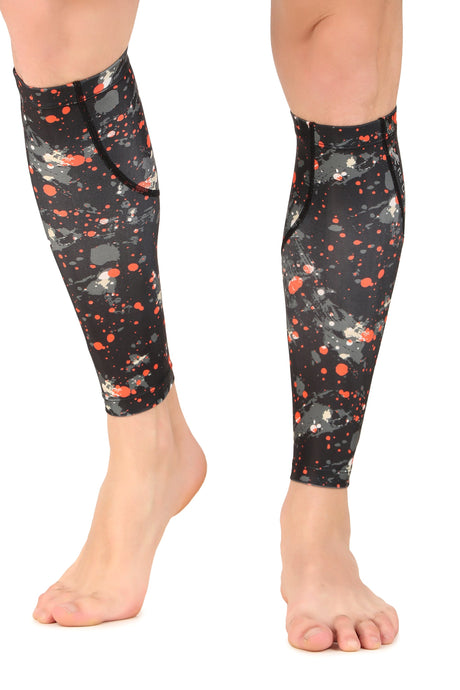 Polyester Compression Calf Sleeves (Splash)