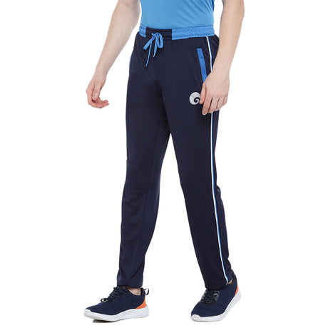 Royal Track Pant 07 Navy with Blue Piping | Omtex