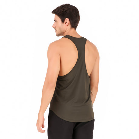 Gym Stringer For Men (Military Green)