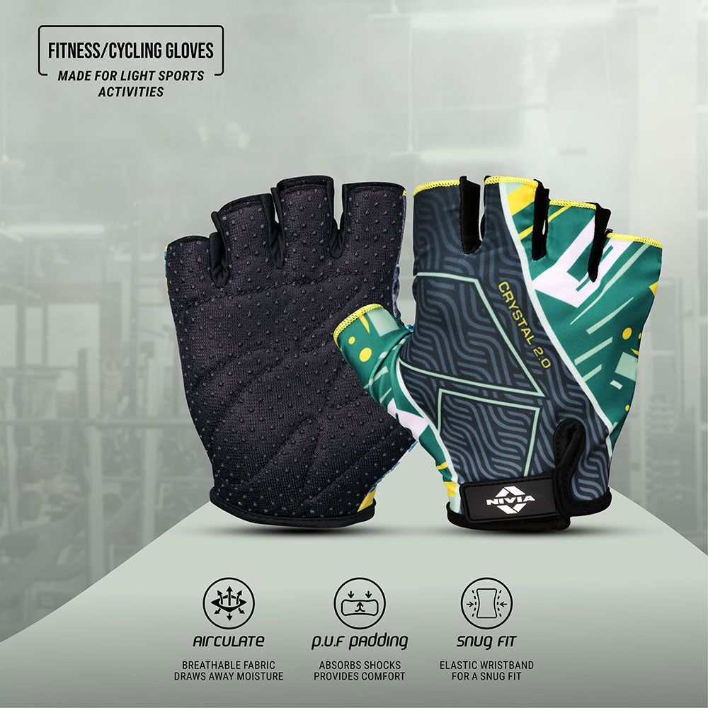 Nivia Crystal 2.0 Gym Gloves