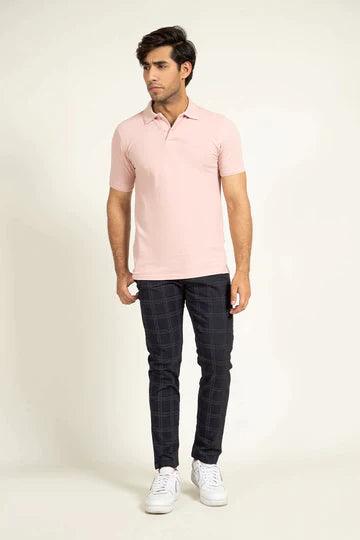 Pink Pleated Collar Polo - KIBI SPORTS