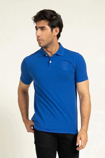 Blue Embroidered Polo | Cougar - KIBI SPORTS