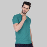 Vector X OMT-168 Mens Wear Polyester Solid Round Neck Half Sleeves T-shirt For Court Games, Cricket, Golf, Running, Training, Athletic Sports Moisture Wicking Tshirt