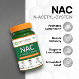 NAC 600mg | N-Acetyl Cysteine Capsules | Antioxidant Support Formula | 60 Veg Tablets