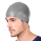 Viva Swimming Silicone Swimming Cap Unisex Soft Waterproof Swimming Pool Head Cap Water Sports Long Hair for Children Kids Boys Girls of All Age (Universal Size, Multicolour)