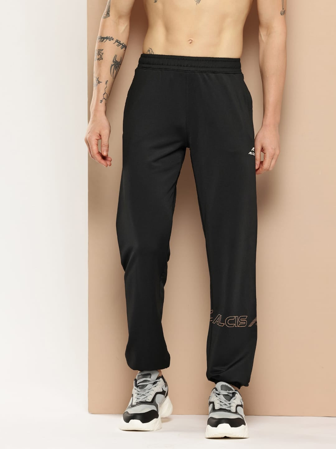 Alcis Men Black Train Spirit Training Joggers