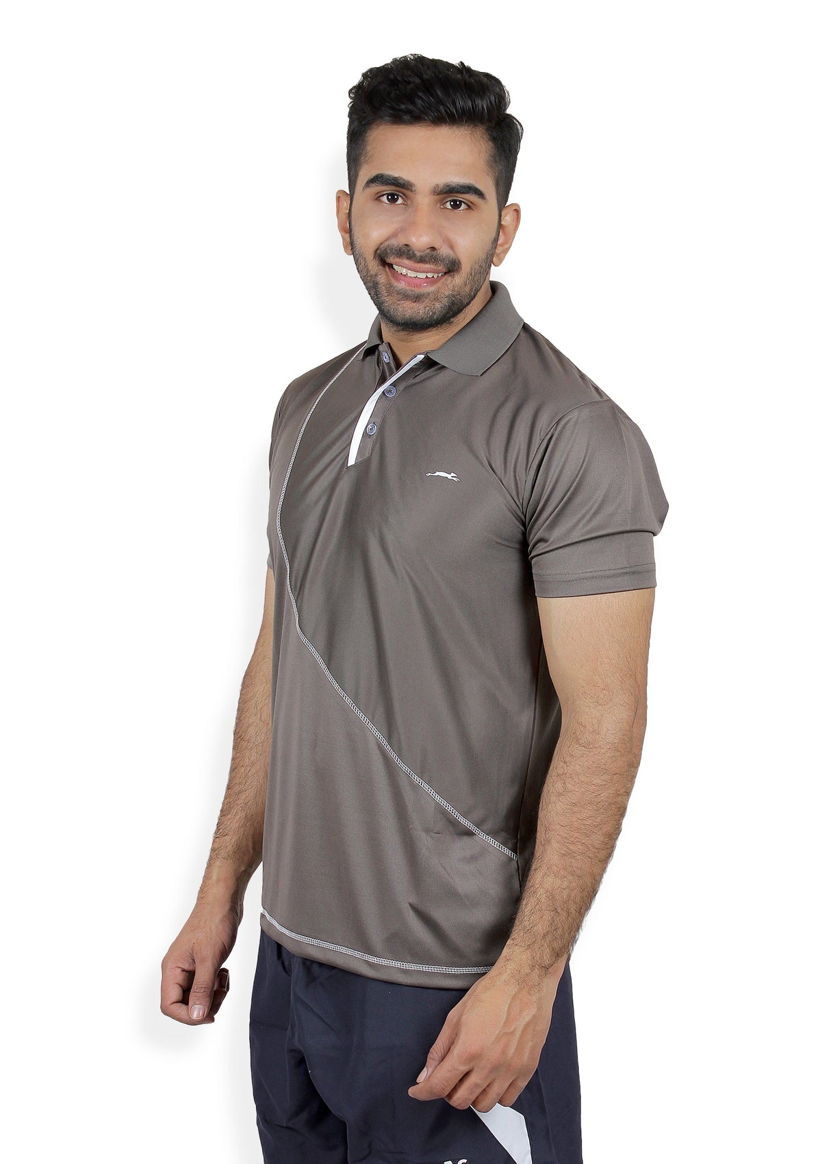 STAG GLOBAL Carbon  Men's Athletic Fit Polo T-Shirt | Solid Sportswear for Active & Casual Use