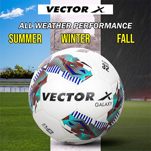 Vector X Galaxy TPU Machine Stitched Football|Training|Match |Sports|Playing |Practice|Indoor Outdoor Soccer Ball|Durable & Water-Resistant ball for Practice  Size 5