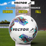 Vector X Galaxy TPU Machine Stitched Football|Training|Match |Sports|Playing |Practice|Indoor Outdoor Soccer Ball|Durable & Water-Resistant ball for Practice  Size 5