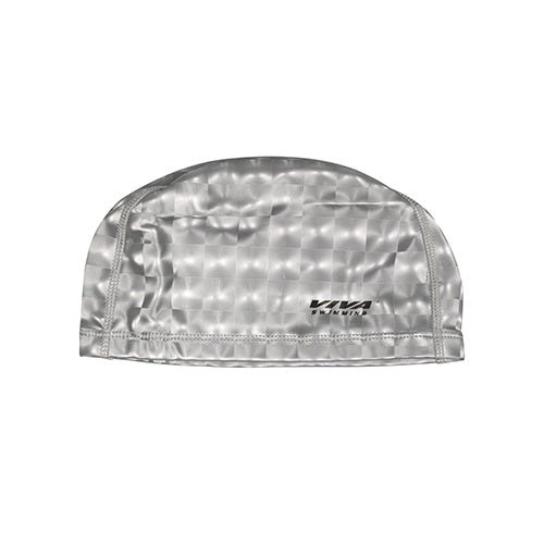 Viva Sports PU 3D Silicone Stretchable Head Cap for Boys, Girls with Ear & Hair Protection Swimming Cap