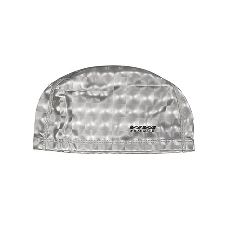 Viva Sports PU 3D Silicone Stretchable Head Cap for Boys, Girls with Ear & Hair Protection Swimming Cap