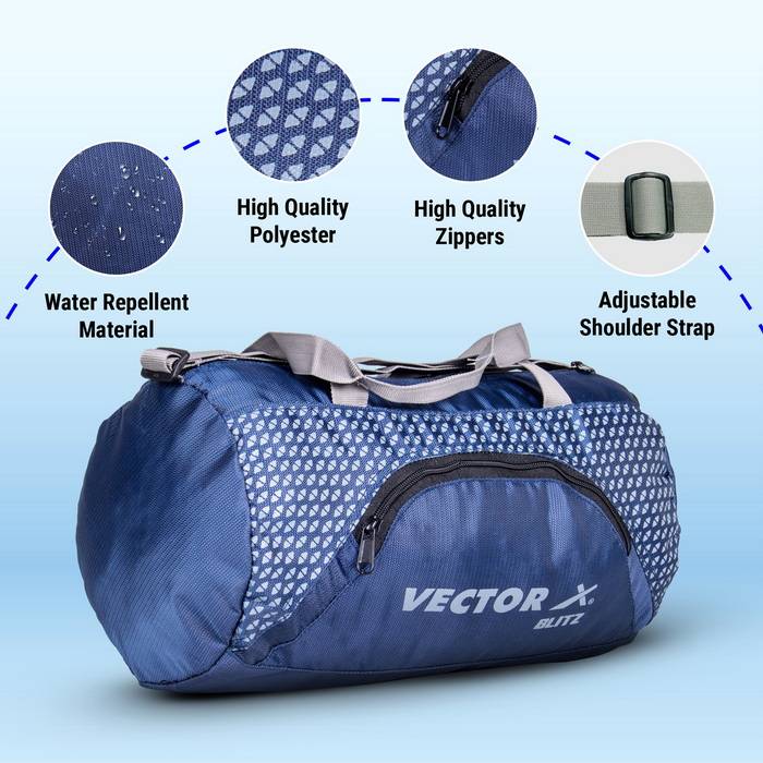 Vector X Blitz Gym Bag for Men|Gym Bag with Shoe Compartment|Gym Bag & Fitness Kit & Gym Bag