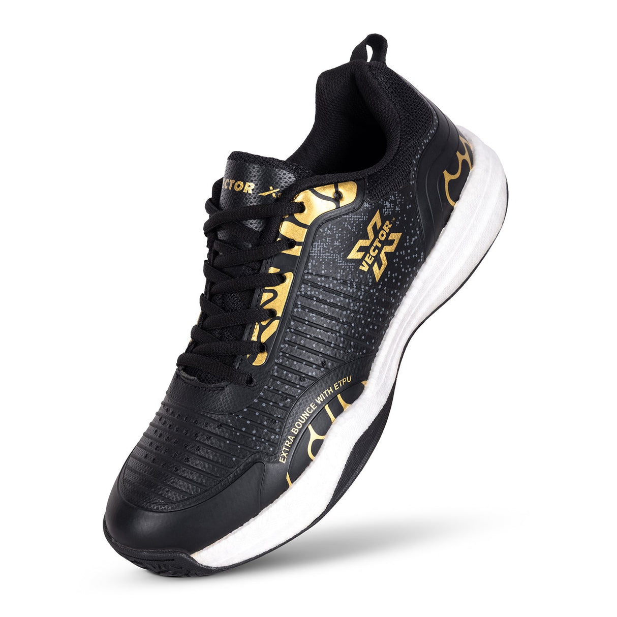 Vector X Supreme 2.0 Unisex Badminton Shoes|Indoor Outdoor Court Sneaker|Breathable Mesh with TPU Fusing Upper + Rubber Outsole for superior grip|Boots for Men Women Adult Youth