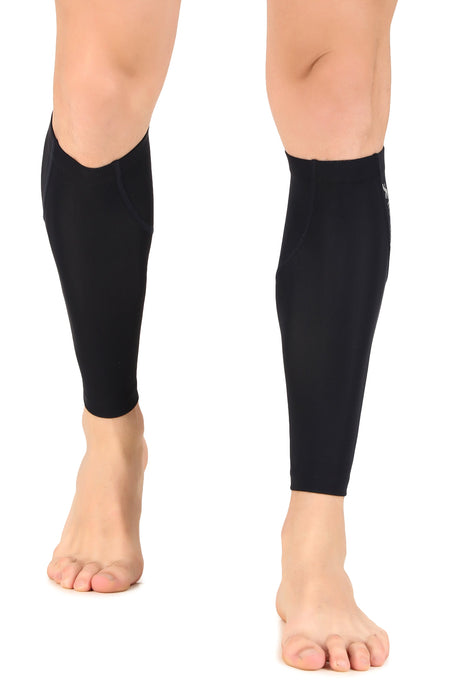 Nylon Compression Calf Sleeves (Navy Blue)
